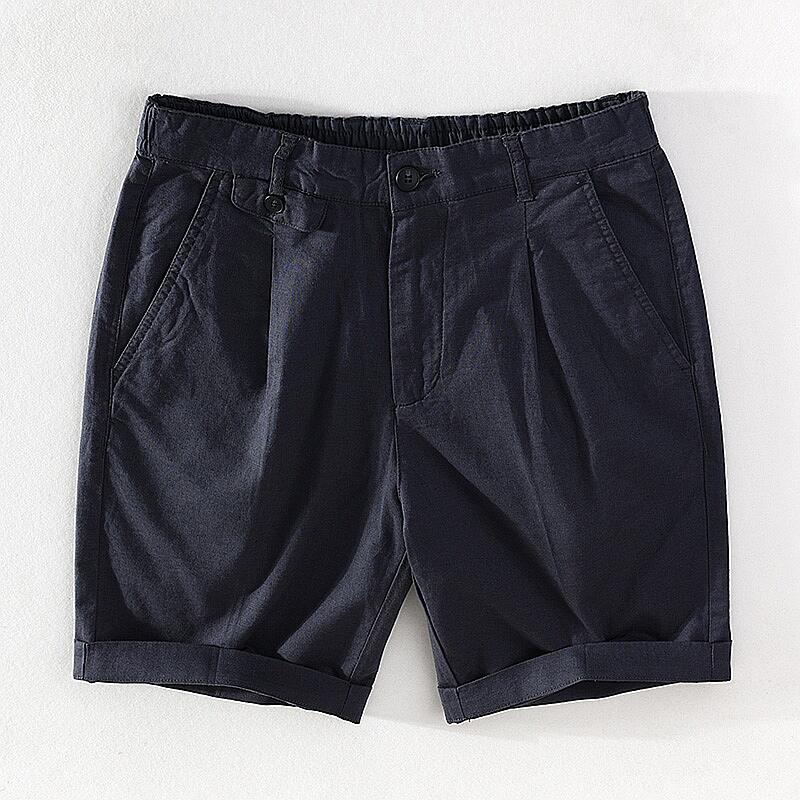 Drawstring Elastic Waist Casual Shorts