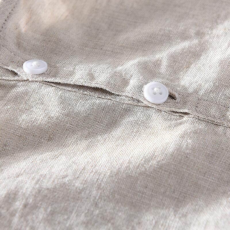 Linen Short Sleeve Shirt - Loose Fit